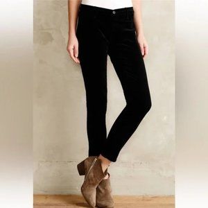 Adriano Goldschmied AG Stevie Slim Ankle Jodhpur Corduroy Pants Size 27R Black